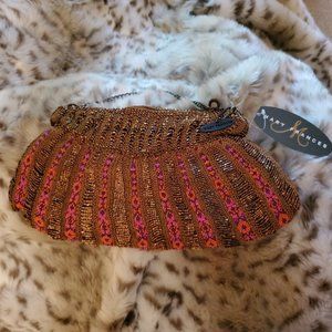 Mary Frances "Aztec Trail" Beaded Bag also in Blue